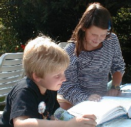 Miriam und Joel, "meine" Kids.